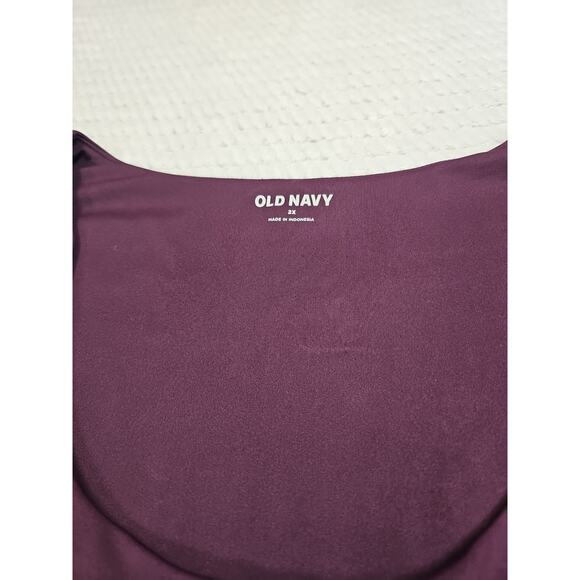 Old Navy Body Suit Womens 2X Purple Long Sleeve - Picture 4 of 7